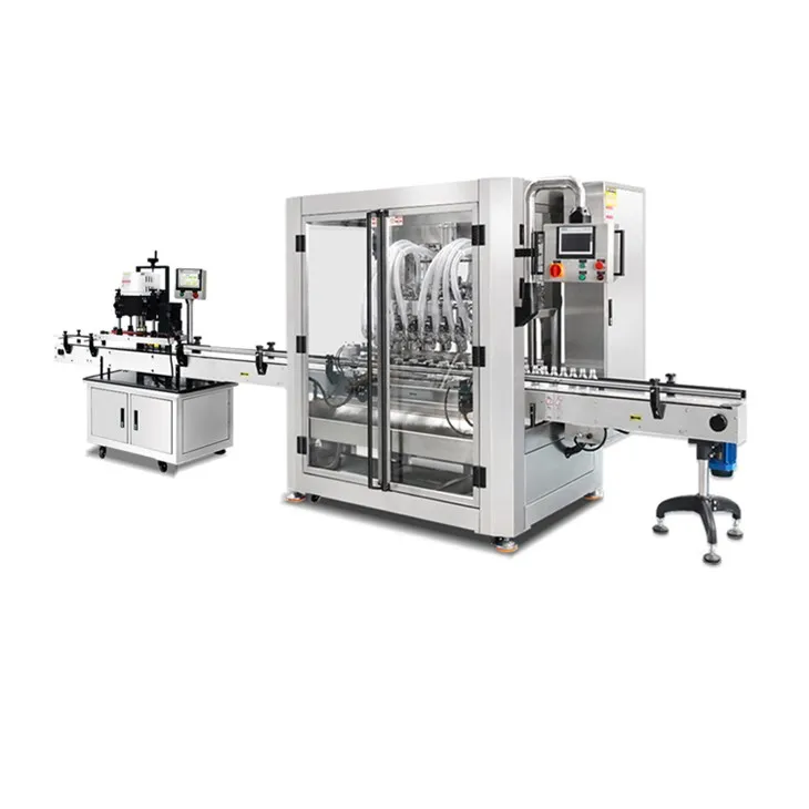 Tsis Siv Neeg 6 Lub Taub Hau Taug qab Filling Capping Tshuab